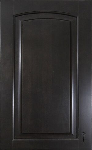 an ebony black kitchen and bath cabinet surface