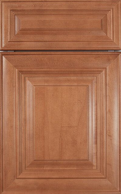a nutmeg brown kitchen and bath cabinet surface